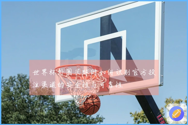 世界杯外围买球时如何识别官方投注渠道的安全性与可靠性